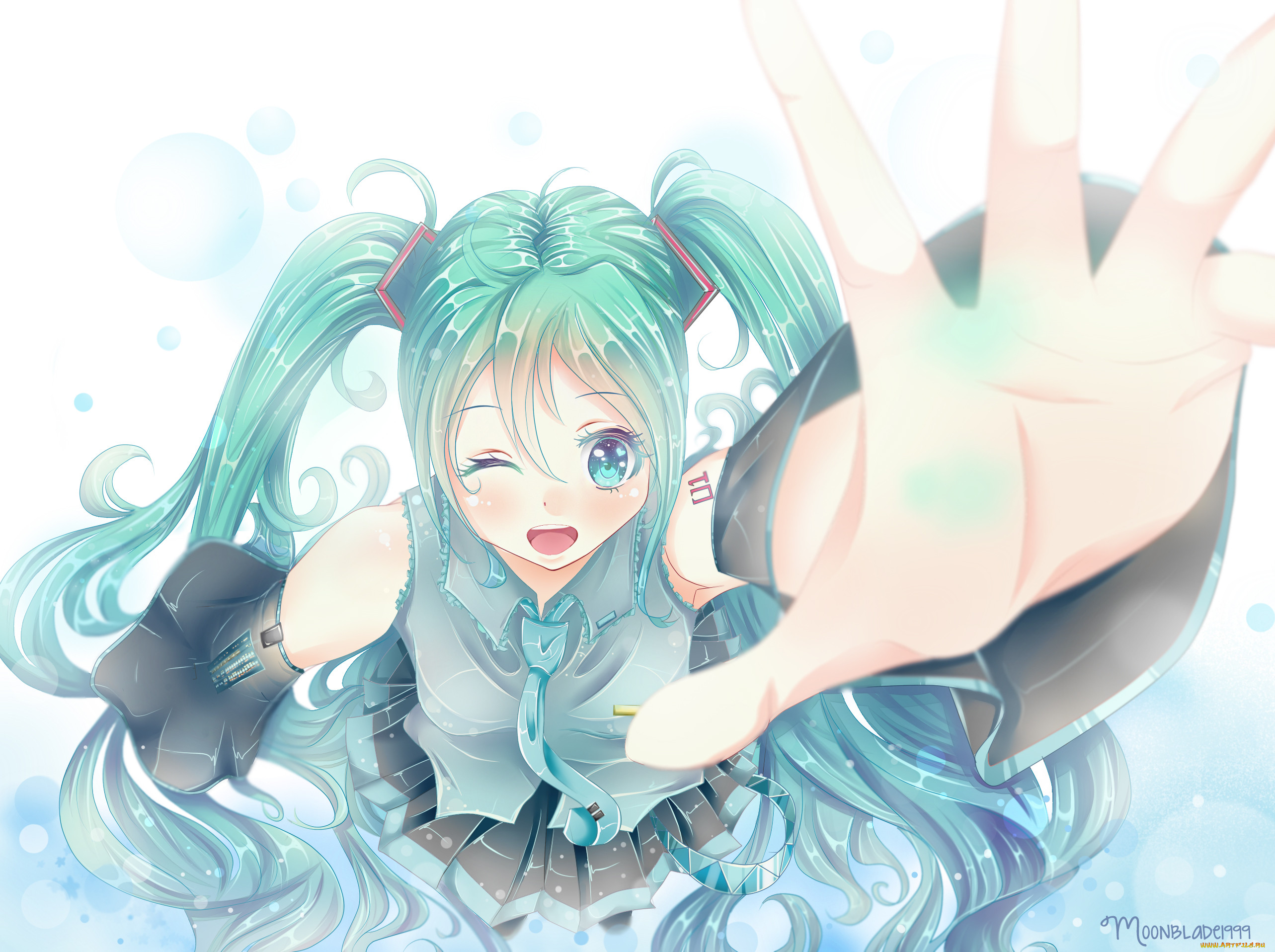 , vocaloid, hatsune, miku, moonblade1999, , , , 